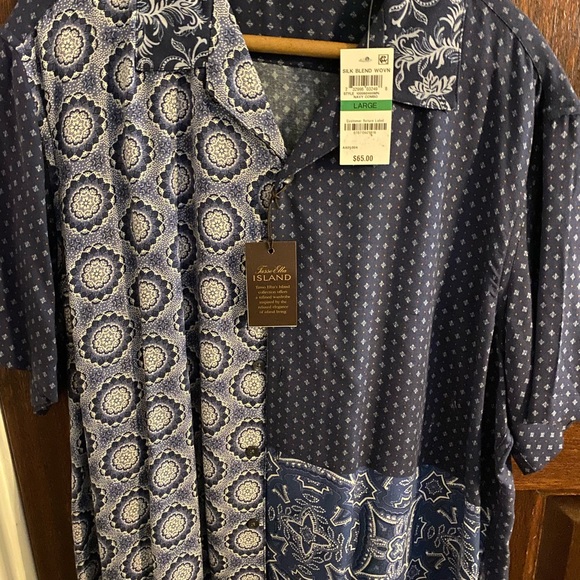 Tasso Elba Other - Mens Silk Blend Large Shirt